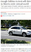 Google lobbies to test self-driving cars in Matrix-style virtual world